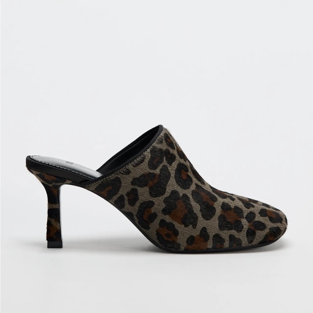 Zara Women's Leopard Print Mules